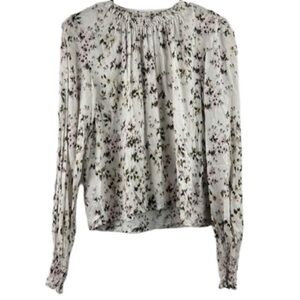 Bella Dahl Animal Print Shirred Blouse